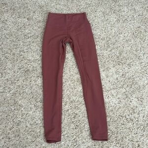 Alo leggings size XS red/pink